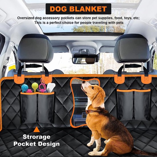 Housse de siège arrière pour chien résistante et imperméable - Dimensions  universelles antidérapantes - Protection de voiture pour