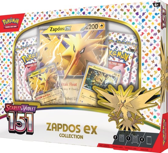 Pokémon Scarlet & Violet 151 Zapdos ex Box - Pokémon Kaarten