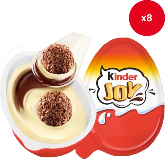 Kinder Joy - 8 melkchocolade eieren - Harry Potter figuur binnenin - 160g