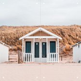 IXXI Beach Houses - Wanddecoratie - Zomer - 40 x 40 cm