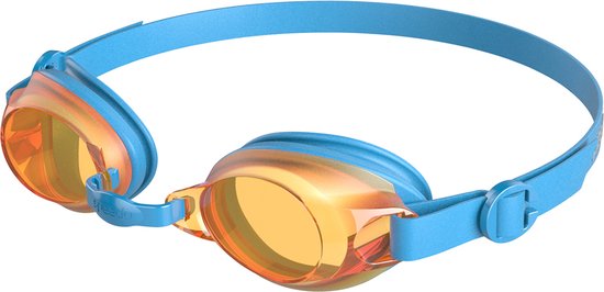 Speedo Junior Jet Goggle Zwembril Unisex - Blue/Orange - Maat One Size