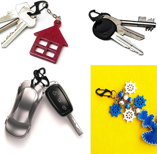 ZMaglorian 8 stuks dubbele openingshortsluiting, S-Lock-armbandsluitingen, sluitingen voor armbanden van roestvrij staal, halskettingsluiting, mini- karabijnhaak, korte armbandsluiting, 16 mm, zilver ZMaglorian 8 stuks dubbele openingshortsluiting, S-Lock-armbandsluitingen, sluitingen voor armbanden van roestvrij staal, halskettingsluiting, mini- karabijnhaak, korte armbandsluiting, 16 mm, zilver