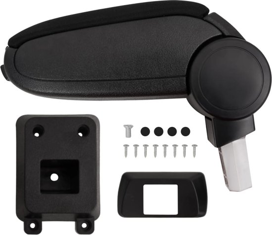 vidaXL Accoudoir 12x33x(24-42) cm ABS Noir - Accoudoir de voiture - Accoudoirs de voiture - Accoudoir de voiture - Console centrale de voiture