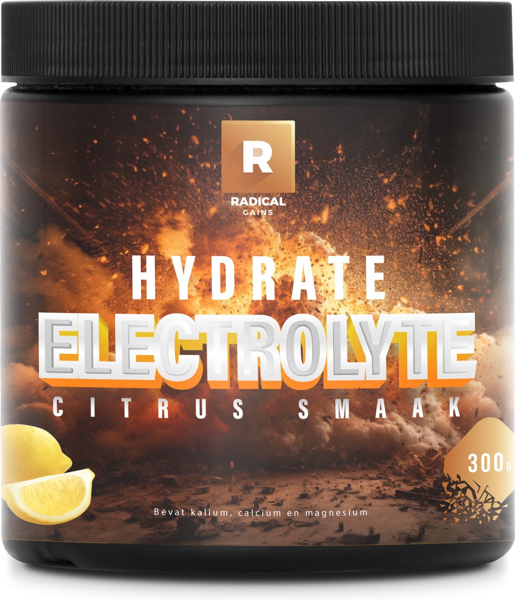 Radical Gains - Hydrate Elektrolyes met magnesium Citrus - 300 gram