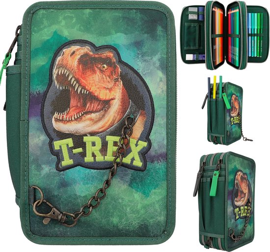 Foto: Depesche dino world 3 vaks etui met ketting