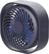 SmartDevil USB Ventilator - Tafelventilator Wit - Stille Mini Usb Fan - Bureau Ventilator - Bed Ventilator - Luchtkoeler - Klein, Stil en Geruisloos - 360º Kantelbaar - 3 Snelheden - Thuis - Kantoor - Reizen