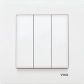 Panasonic Série Viko switch 3 lignes - Wit- Complet