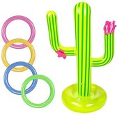 Opblaasbaar Spel - Opblaasbare - Cactus - Ringwerp - Spel - Drijvende - Zwembad - Speelgoed - Zomer - Familie - Buitenfeest - Spel