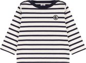 Petit Bateau Tascinant Tops & T-shirts Baby - Shirt - Blauw/wit gestreept - Maat 80