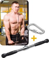 MIRO Heavy Bicep Tricep Bar Fitness Power Station 50CM Multifonctionnel