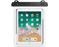 Mobstore Waterdichte Tablethoes Wit - Volledig waterbestendige Tablet hoes - Onderwater hoesje - Waterproof Case - Pouch - Bag - Universeel Geschikt voor alle Tablets - Waterdichte Hoes - Ook voor pasjes