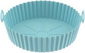 Airfryer Siliconen Bakje - Herbruikbaar - 20,5CM - Blauw