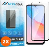 Mobigear Screenprotector geschikt voor Vivo Y20s Glazen | Mobigear Premium Screenprotector - Case Friendly - Zwart (2-Pack)