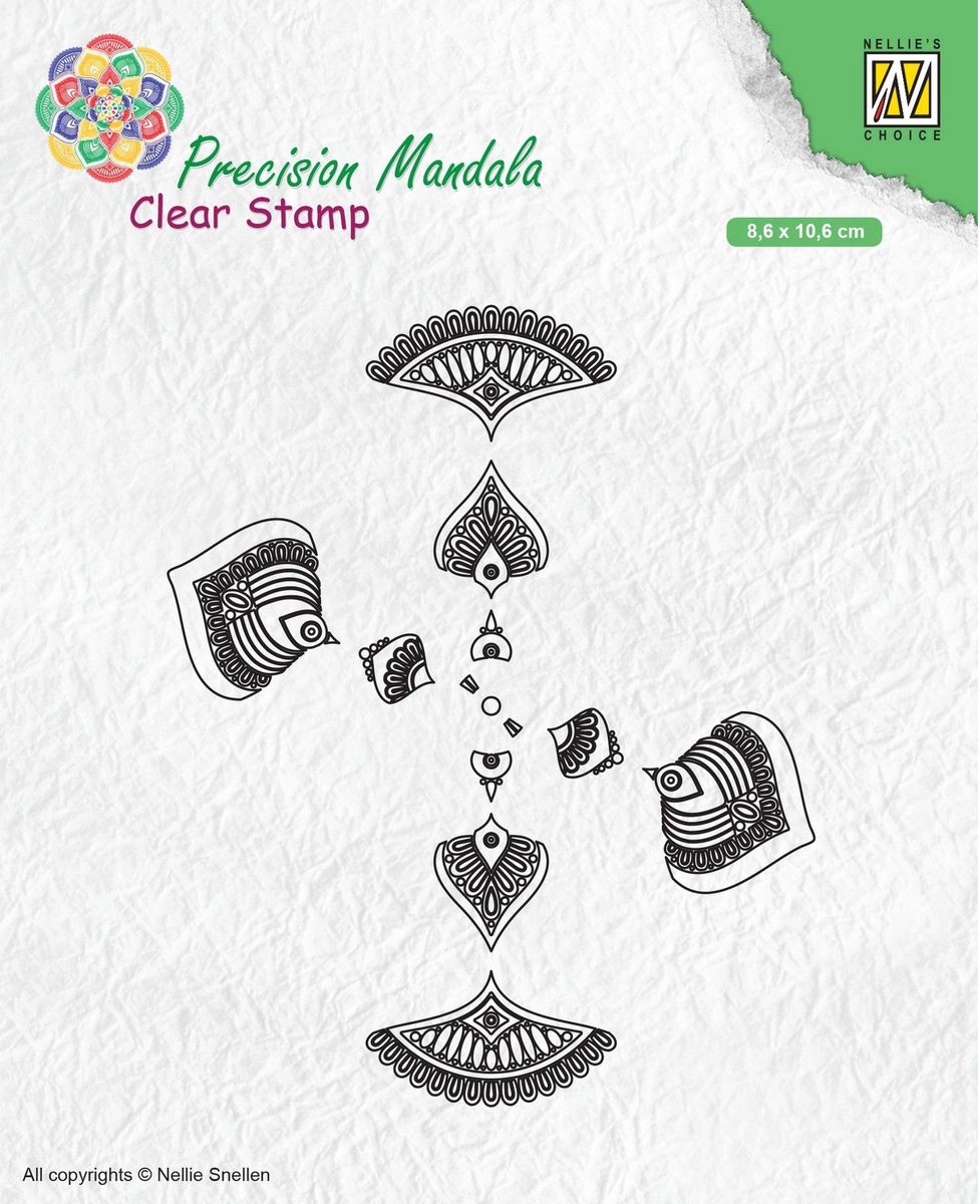 MANCS002 Precision Mandala Clear stamps Mandala-2-stempel-kaarten maken-DIY-scrapbook-hobby