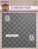 EF3D024 - Nellie Snellen 3D Embossing Folder textuur - metaal structuur - strepen - achtergond embossingfolder industrieel