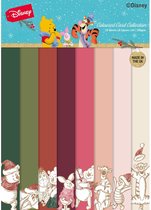 Creative Expressions Winnie The Pooh Christmas Coloured Card A4 Pack