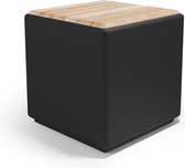 Otium meubel dubbelwandig Cubus met hout zwart