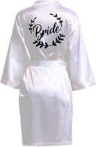 bride gewaad wit maat M/L - trouwen -bruid - badjas