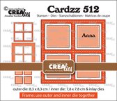 Crealies Cardzz Frame & Inlay Anna Vierkant