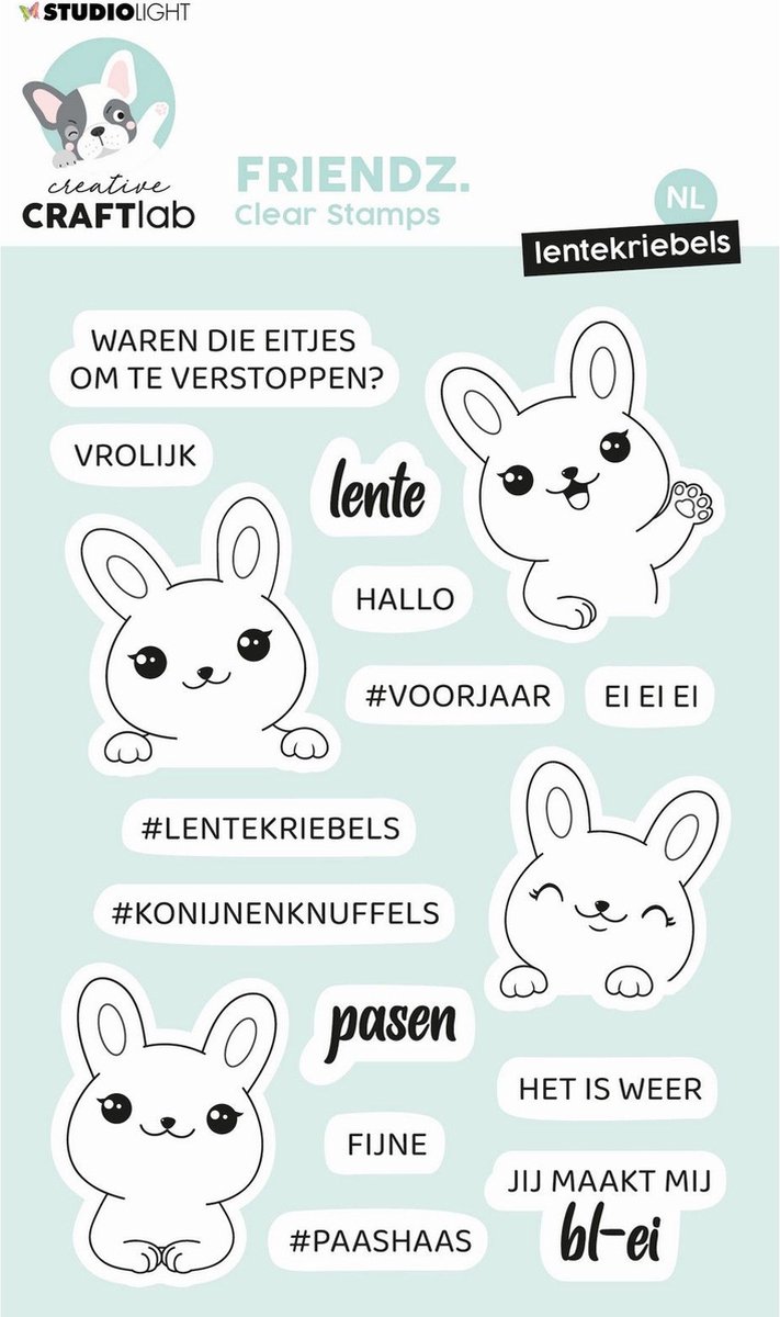 Creative Craftlab Friendz Clear Stamp Lentekriebels