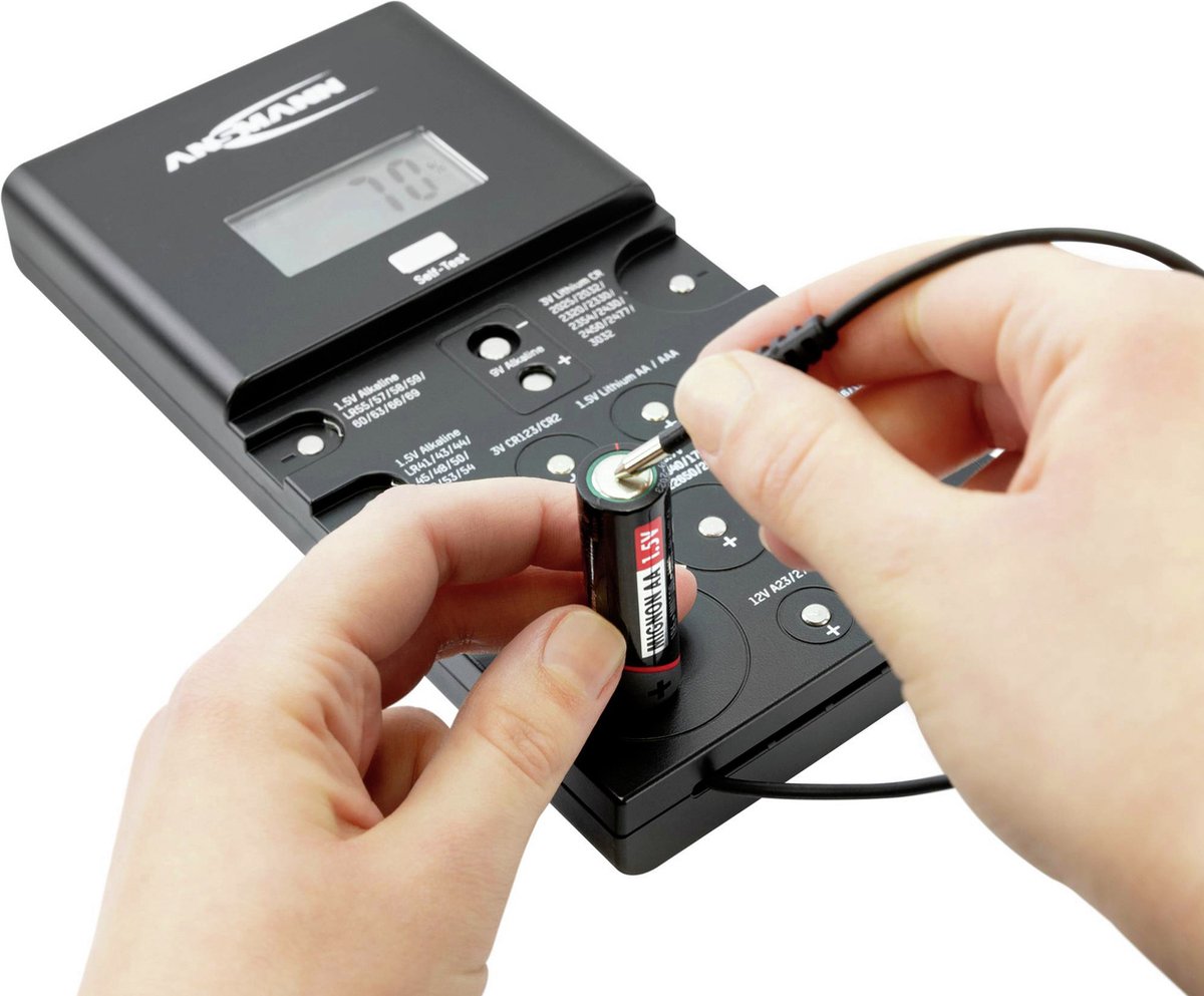 Testeur professionnel de piles et batteries - ANSMANN Energy Check écran LCD