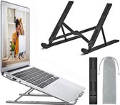 Laptop standaard, draagbaar, optioneel, in hoogte verstelbaar, compatibel met MacBook Pro Air, iPad, Lenovo, HP All 10-15,6 inch tablet (zilver)
