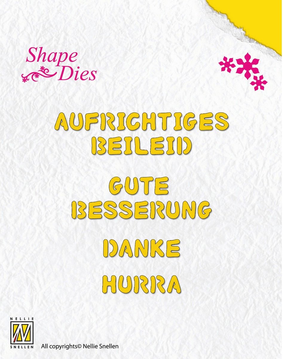 Nellies Choice Shape Mal - Duitse teksten - 2 SD031