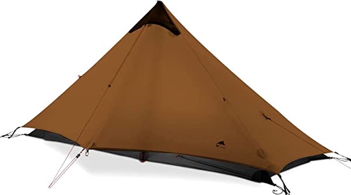 3F UL GEAR® Lanshan 1-persoons Tent - Ultra Lichtgewicht - 4 seizoenen trekking tent - Waterdicht - Kampeertent - Kamperen - Dubbeldaks trekkerstent - Hiking & Wandelen