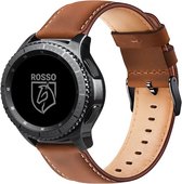 Rosso Deluxe - Universeel Smartwatch/Horloge Bandje 20MM - Echt Leer - Bruin