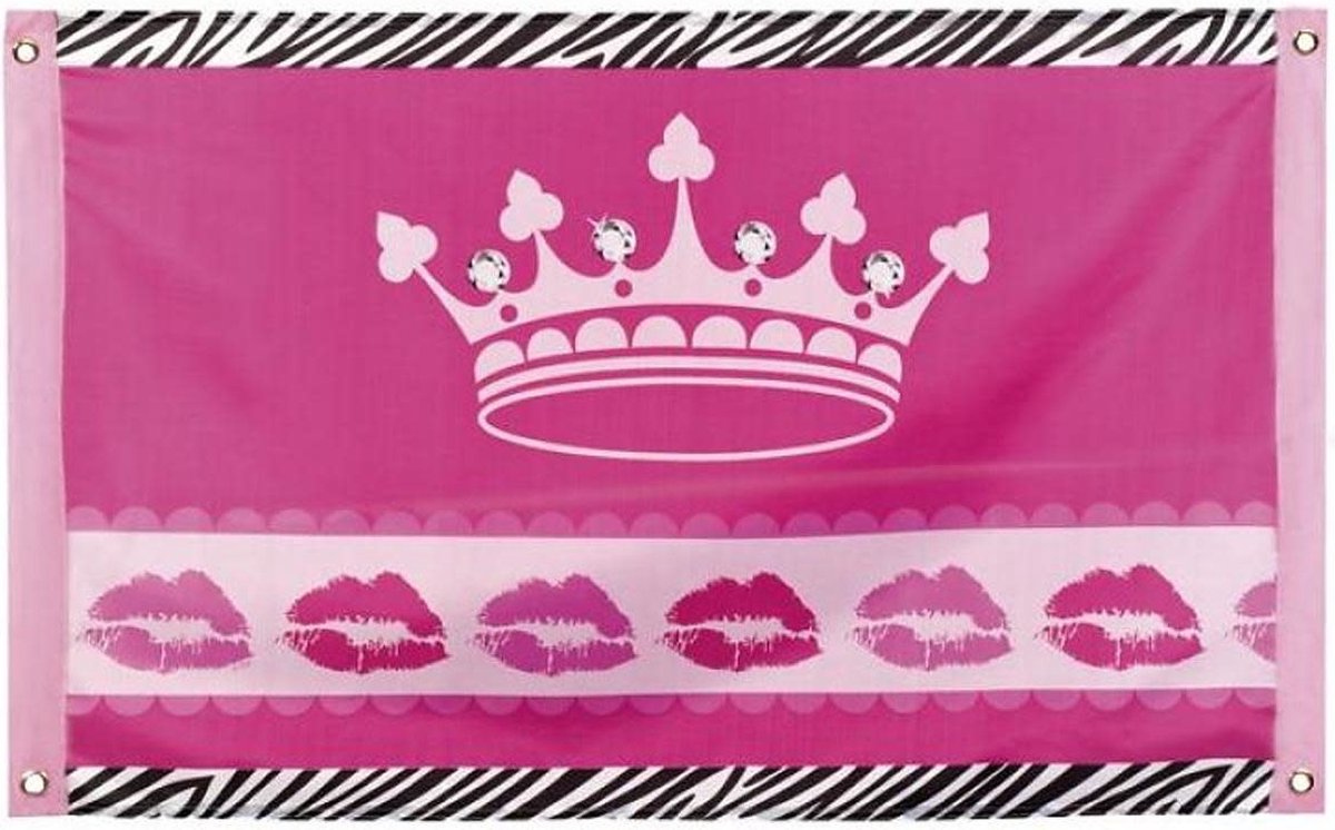 Vlag Princess Pink (60 X 90 Cm)