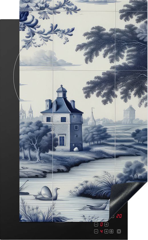 KitchenYeah® Inductie beschermer 30x52 cm - Meisje met de parel