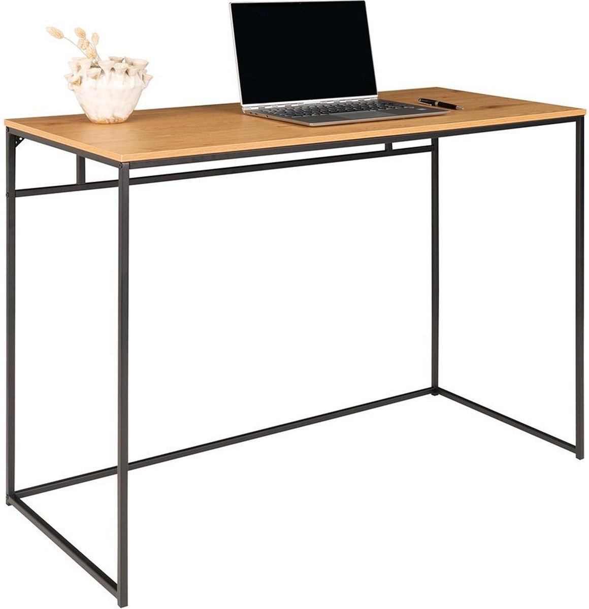 Sedero Eiken look Bureau met zwart frame
