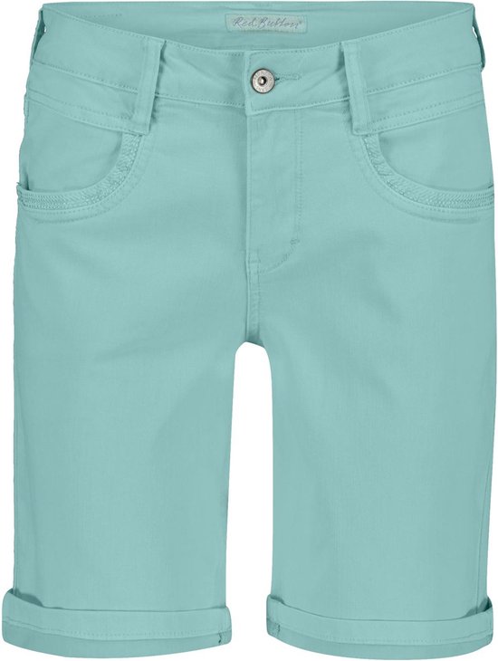 Red Button Broek Sissy Short Colour And Embroidery Srb4000 113 Aqua Dames Maat - W36