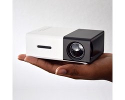 YG-300 Mini Beamer - 320 x 240 - USB - HDMI - Wit - Zwart - 50 lumen