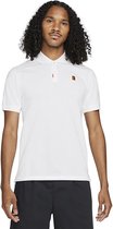 Nike The Polo Slim-Fit Sportpolo - Heren - Wit - Maat M