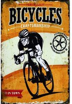 Plaque murale en métal Bicycles Bicycle - 20 x 30 cm