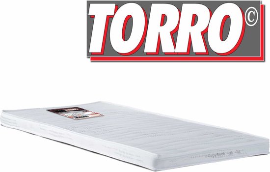 TORRO | Extra stevige topmatras | Echt harde topper | 8cm dik stevig ligcomfort 90x210 cm topper
