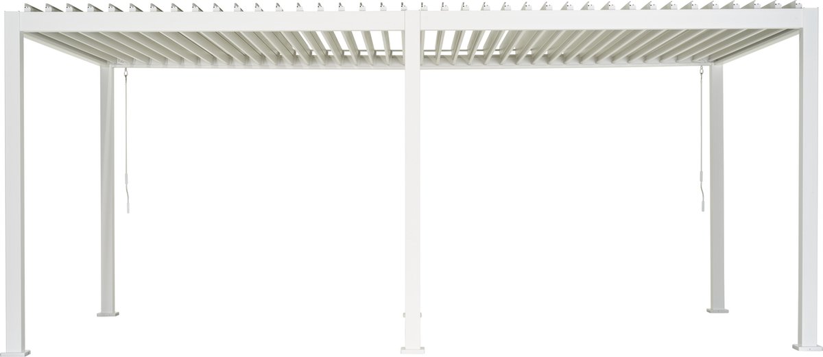 Mirador Classic Overkapping - 300 x 600 cm - Wit - Aluminium / Vrijstaande / Luxe overkapping - Tuinprieel / Carport / Veranda / Pergola