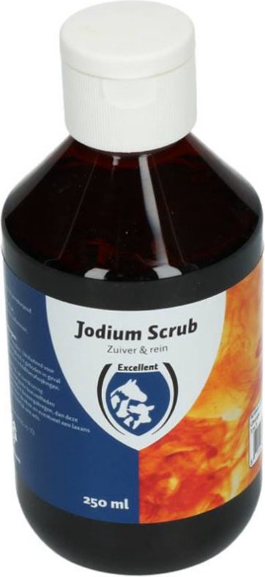 Excellent Jodium Scrub - Verzorgingsproduct - Zuiveren en reinigen van de huid - Dieren - 1L - Holland Animal Care