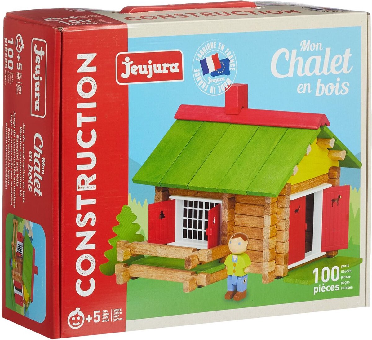 JEUJURA Mon Chalet En Bois - 100 Pieces | bol