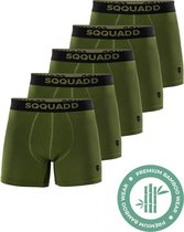 SQQUADD® Bamboe Sous-vêtements Men - Pack de 5 Boxers - Taille XXL - Comfort et Qualité - Pour Homme - Bamboo - Vert