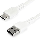 USB C naar USB A Kabel - 1 Meter - Male naar Male - Wit
