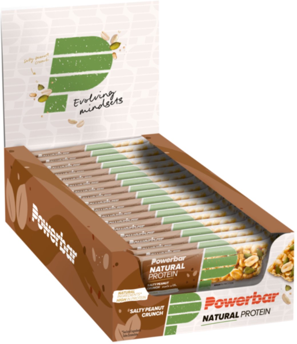 Goedkoopste Powerbar Vegan eiwitreep | Natural Protein Bar | Salty Peanut Crunch - 18x40g