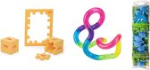 Op Reis Met Kinderen Pakket - Vermaak onderweg - Tangle Relax Fidget - Educatief spel - Speelgoed - Happy Cube Smart Puzzel