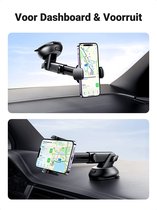 Auto Telefoonhouder Zuignap 360° Draaibare 2 in 1 Universele Auto Houder Compatibel met iPhone 14 Pro Max 13 12 11 Galaxy S22+ S21 S20 FE A52 A53 Huawei Redmi enz.