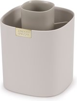 Bol.com Make-Up kwasten Organizer Inclusief Verdeelvakken 11.5 x 11.5 x 14.3 CM Kunststof Creme - Joseph Joseph | Viva aanbieding