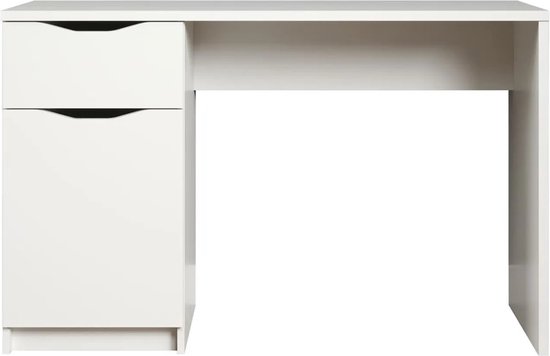 trendteam smart living bureau Basix, 120 x 76 x 50 cm wit met groot werkoppervlak