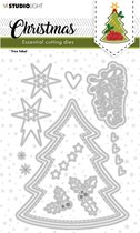 Studio Light Essentials Cutting Dies Christmas Tree label