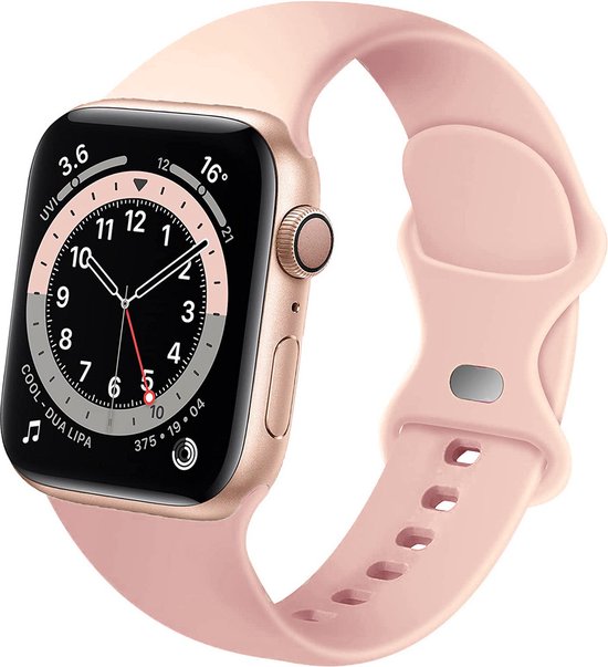 Bracelet Smartwatch en Siliconen - Convient au bracelet en silicone Apple Watch - Rose antique - Bracelet / Bracelet / Bracelet Strap-it - Taille: 42 - 44 - 45 - 49mm