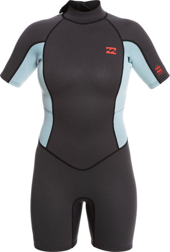 Billabong Dames Launch 2mm Rug Ritssluiting Shorty Wetsuit ABJW50